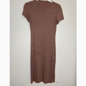 Brown bodycon dress